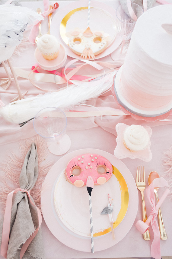 Pastel pink + lavender bird-themed girls birthday party
