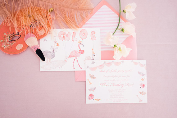 bird-themed birthday invitations