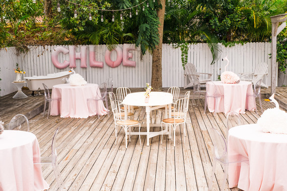 Pastel pink + lavender bird-themed girls birthday party