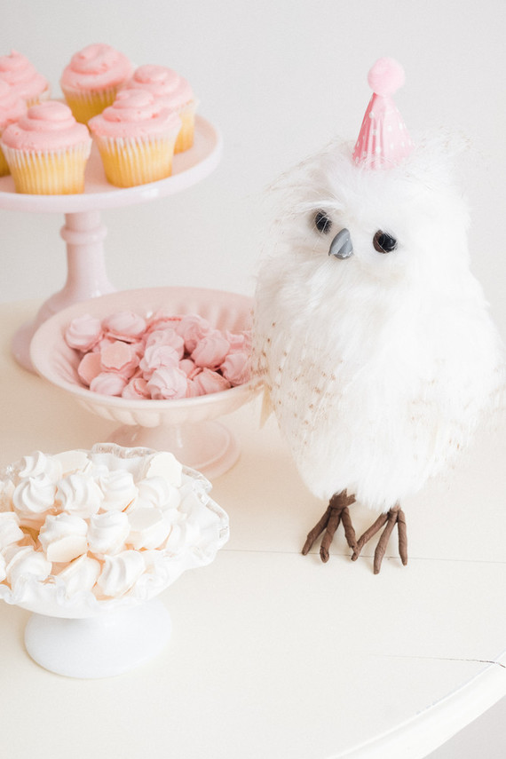 Pastel pink + lavender bird-themed girls birthday party