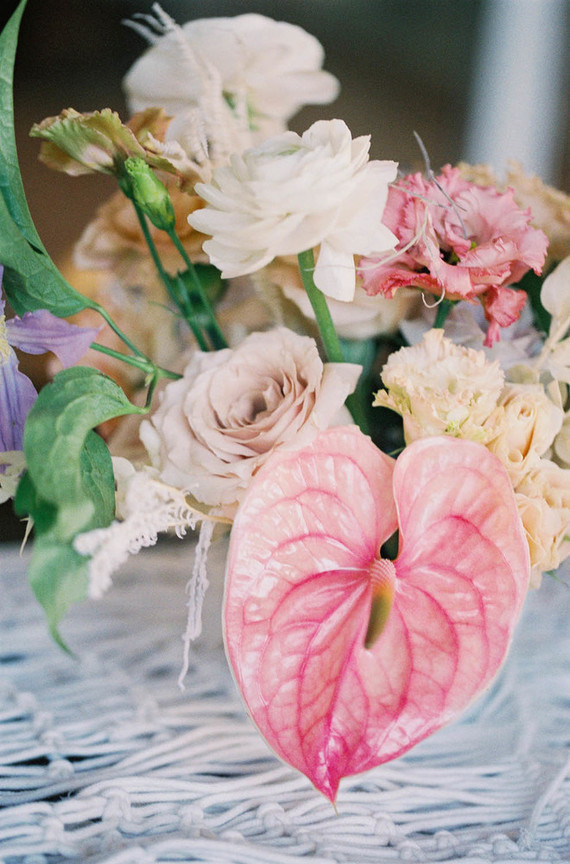 pink hawaiian centerpiece