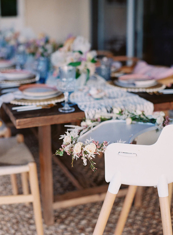 floral high chair