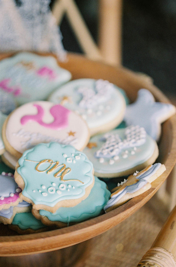 mermaid insired cookies
