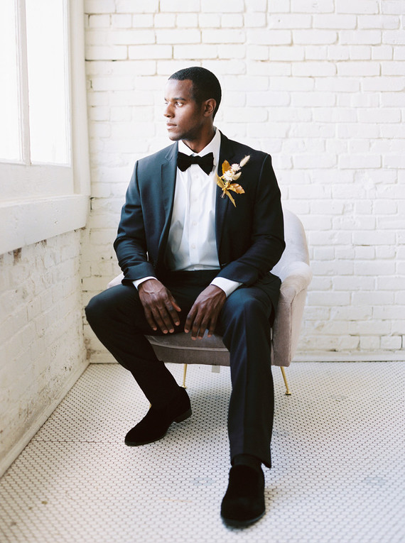modern fall groom