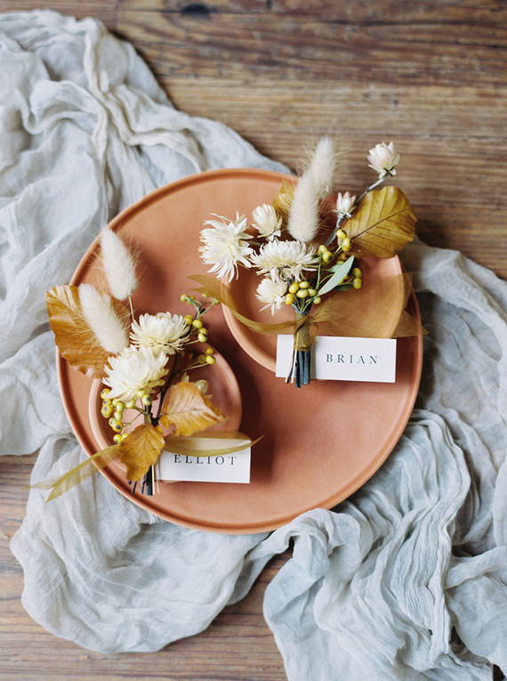 dried flower boutonniÃ¨res
