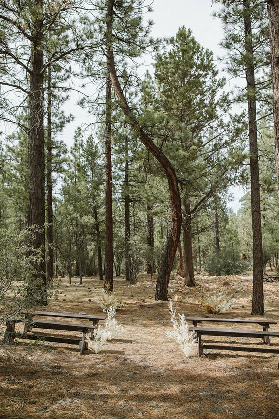 ceremony in woods