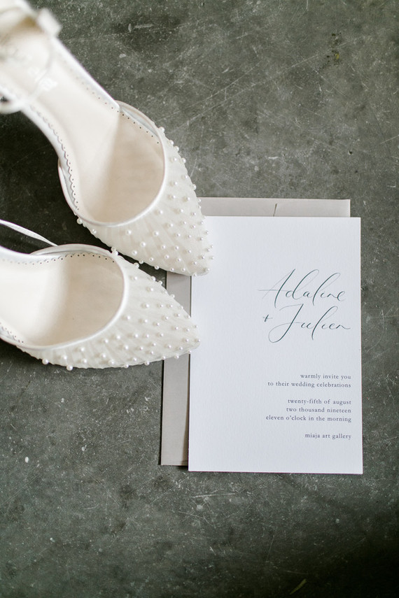 beaded bridal heels