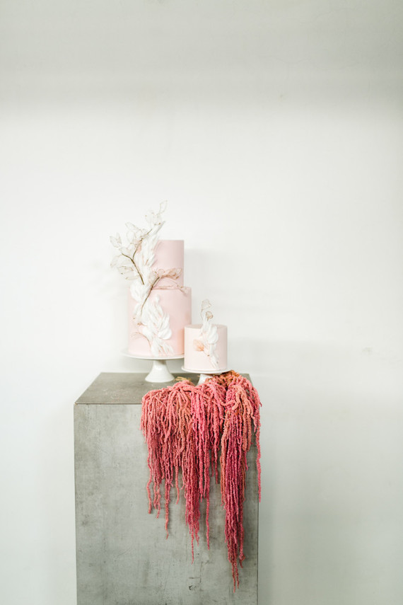 pink wedding cakes