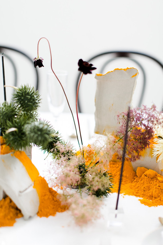 How to style a modern art gallery wedding Inspiration