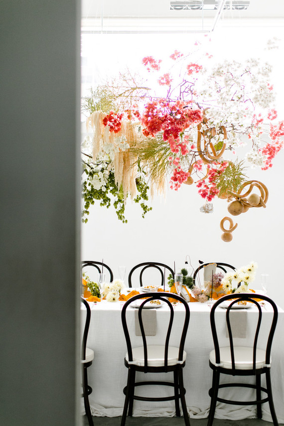 How to style a modern art gallery wedding Inspiration