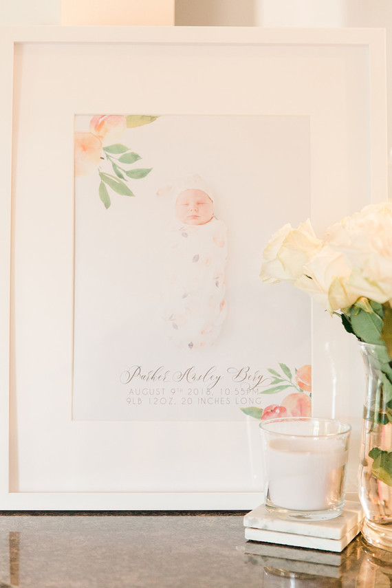 peach themed 1st birthday party