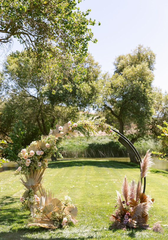 floral ceremony hoop 2020