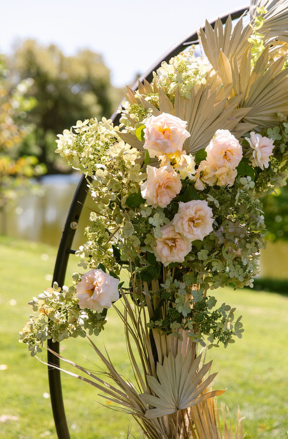 floral ceremony hoop 2020