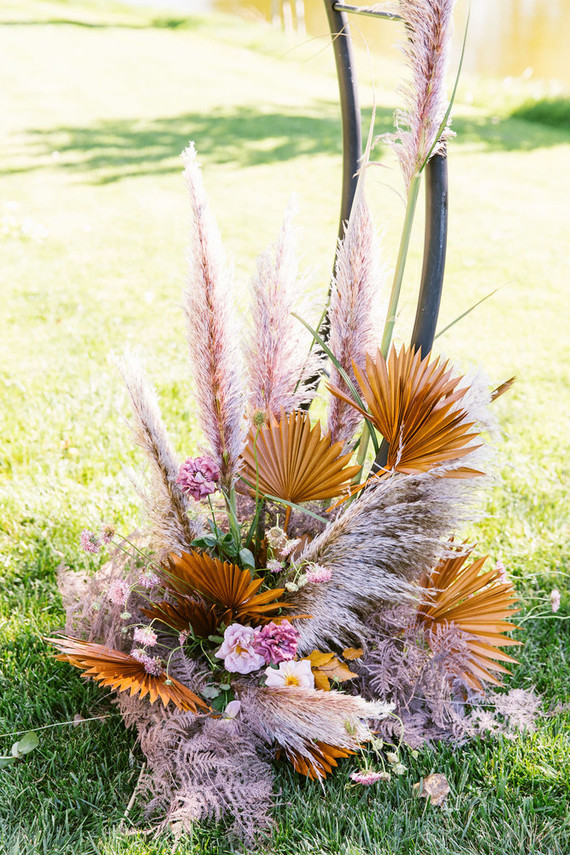 floral ceremony hoop 2020