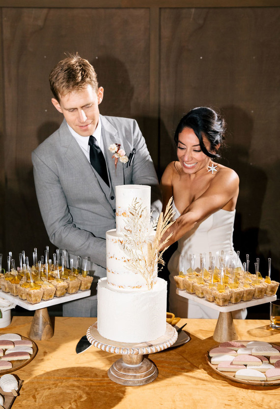 cake cutting at Greengate Ranch Inspiration