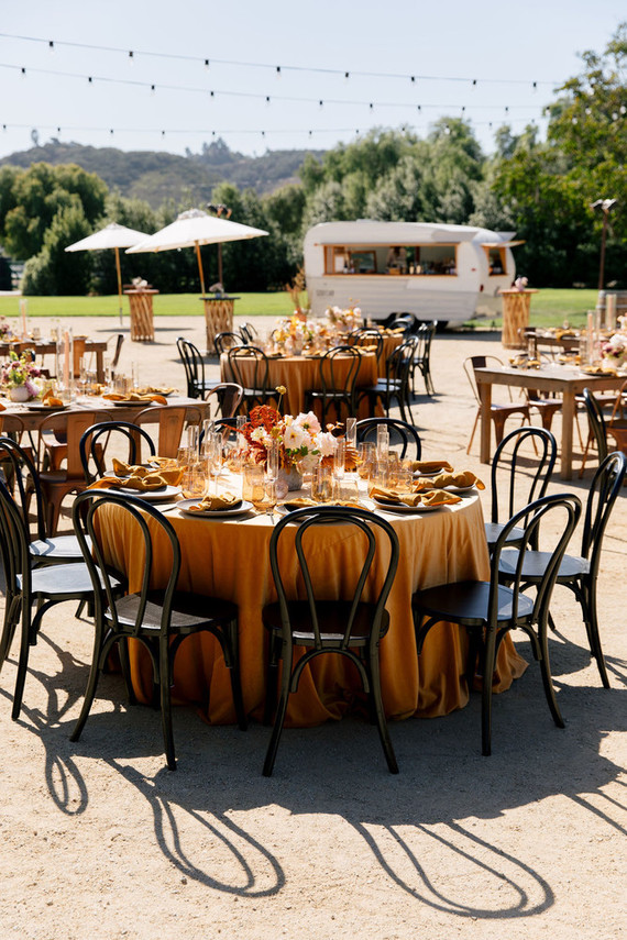 mustard + blush wedding ideas