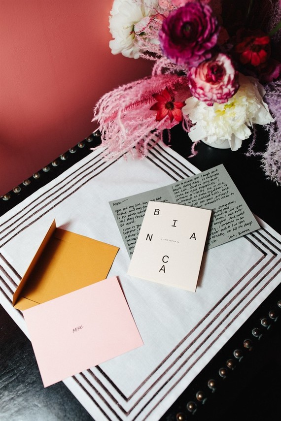 modern wedding stationery