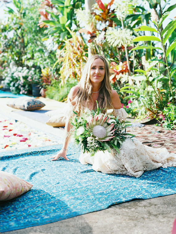 king protea bridal bouquet