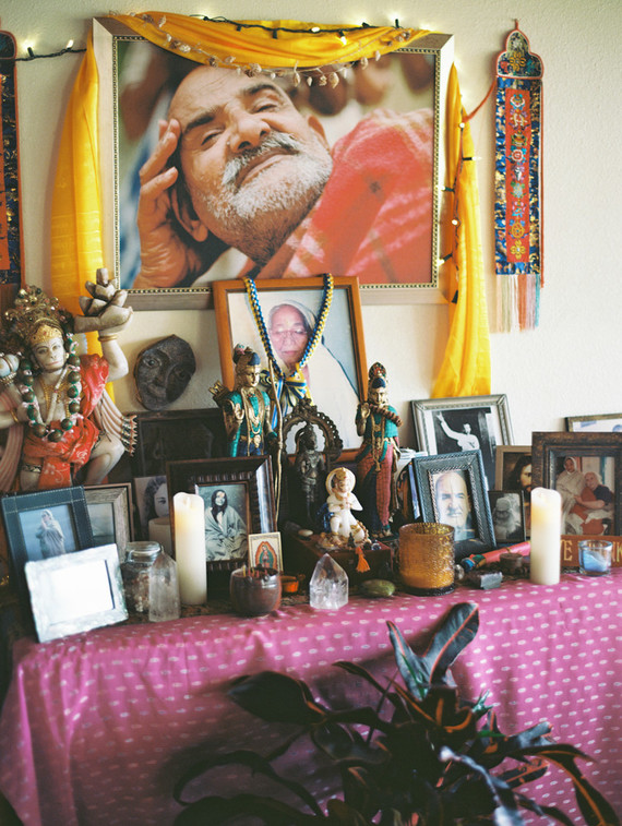 Ram Dass officiated this couple’s bohemian Maui wedding