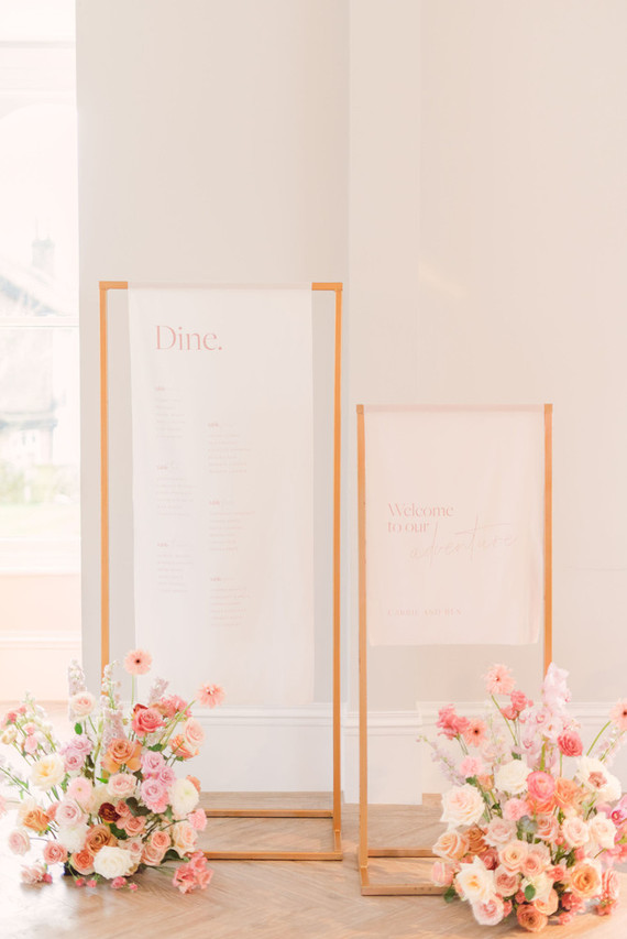 modern seating chart for wedding