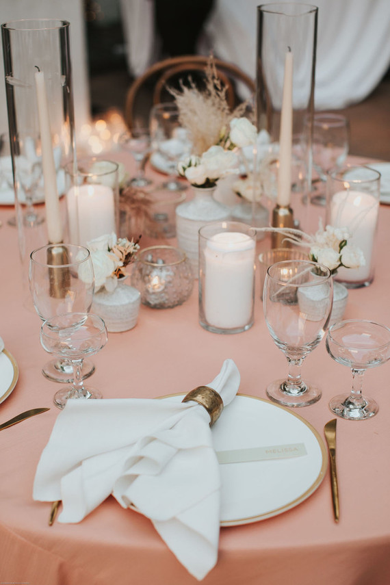 pink and white wedding colors