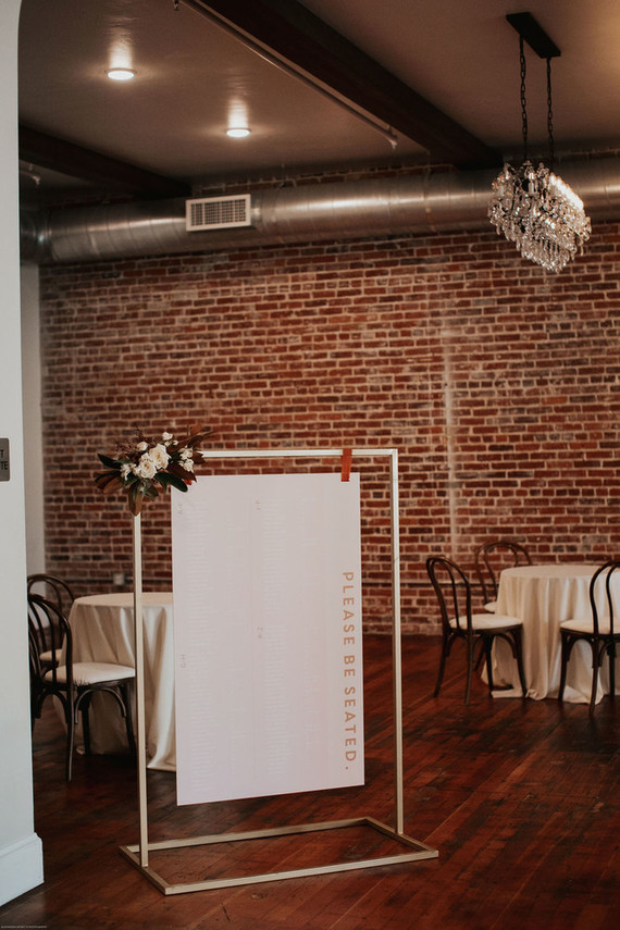 Modern seating chart idea