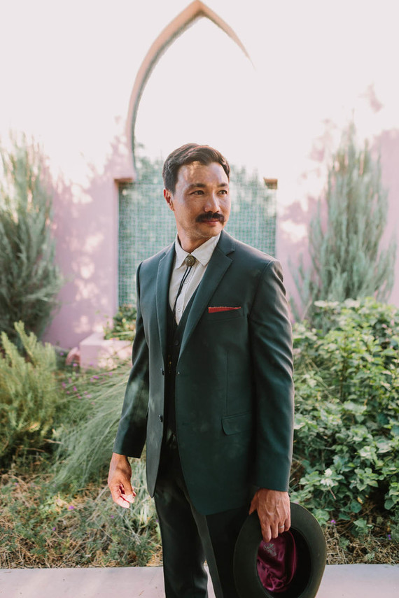 Palm Springs groom fashion