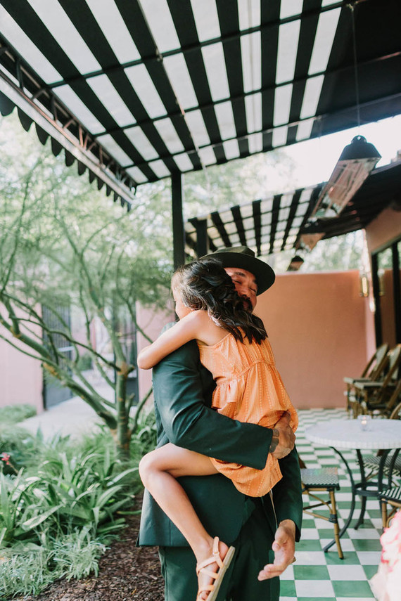 stylish vow reneal in Palm Springs Inspiration