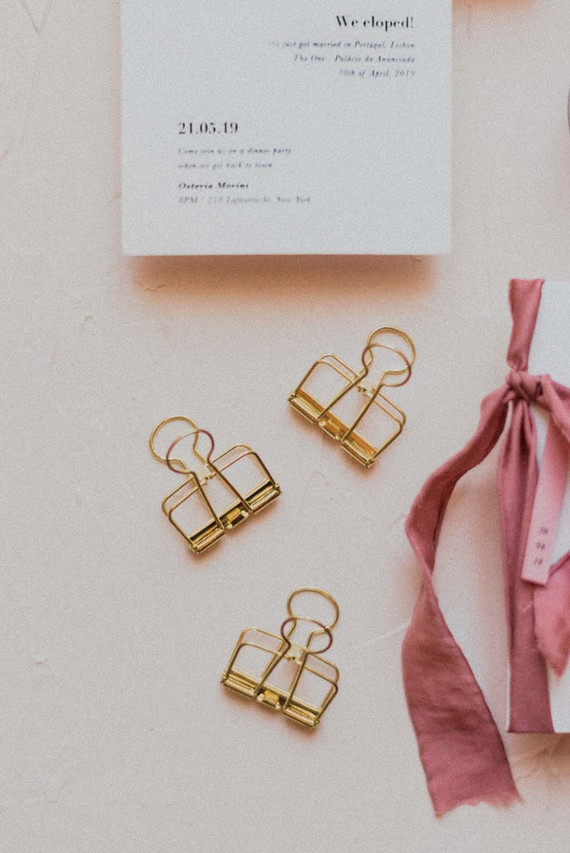 pink wedding stationery