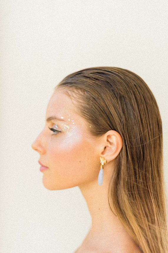 glitter bridal makeup