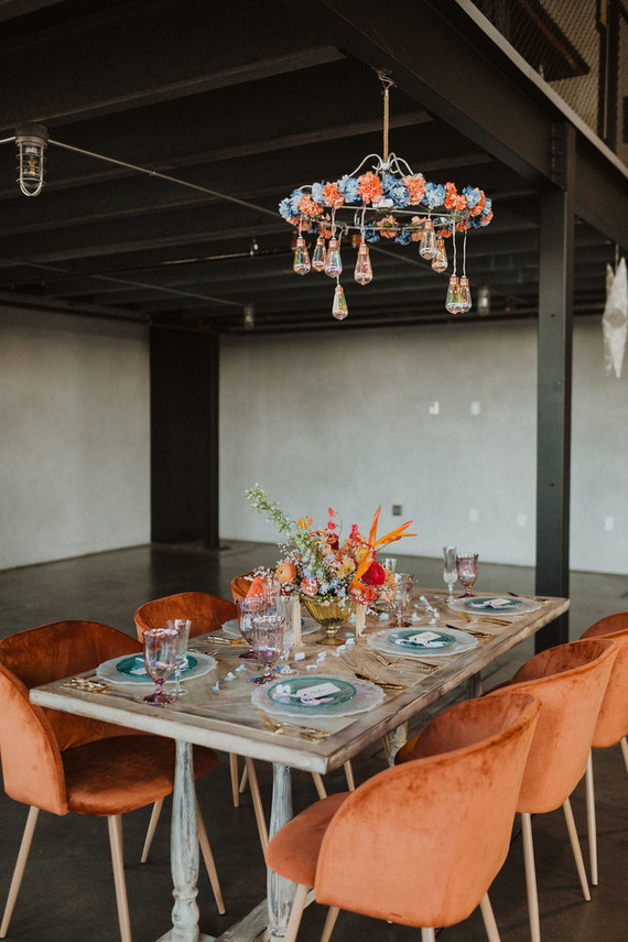 colorful coachella inspired wedding ideas