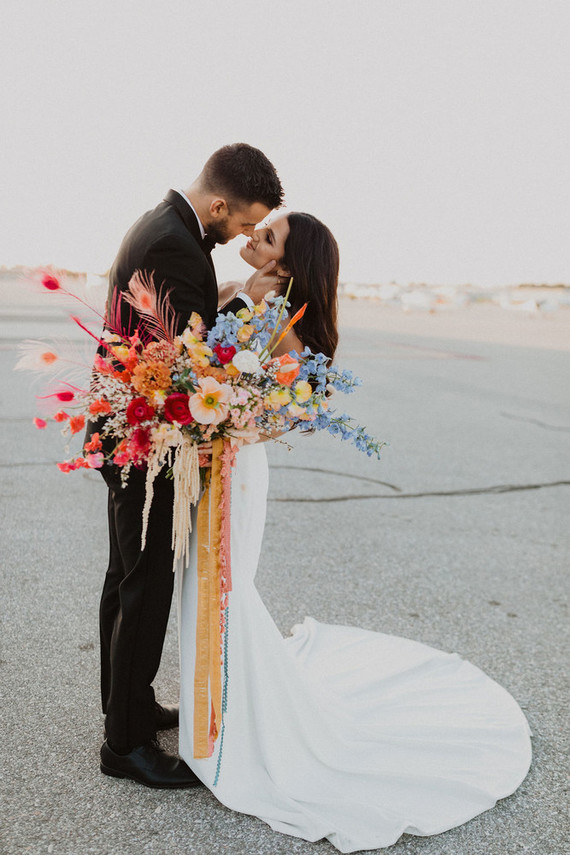 colorful coachella inspired wedding ideas