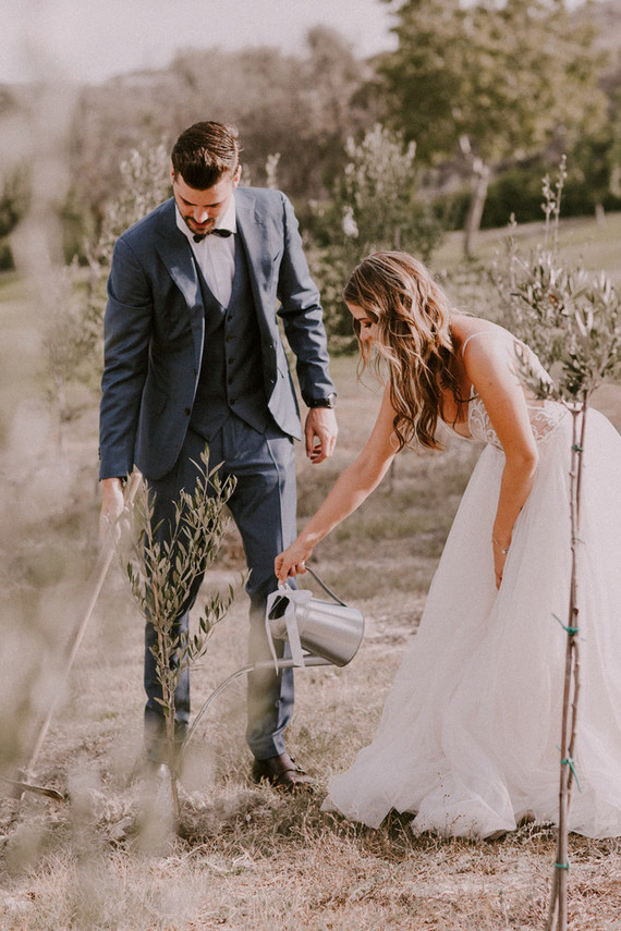 tree planting wedding