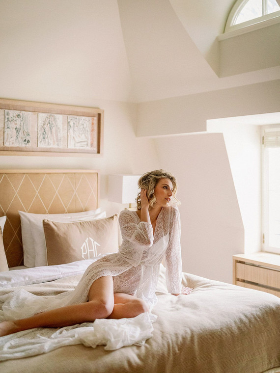 bridal getting ready robe
