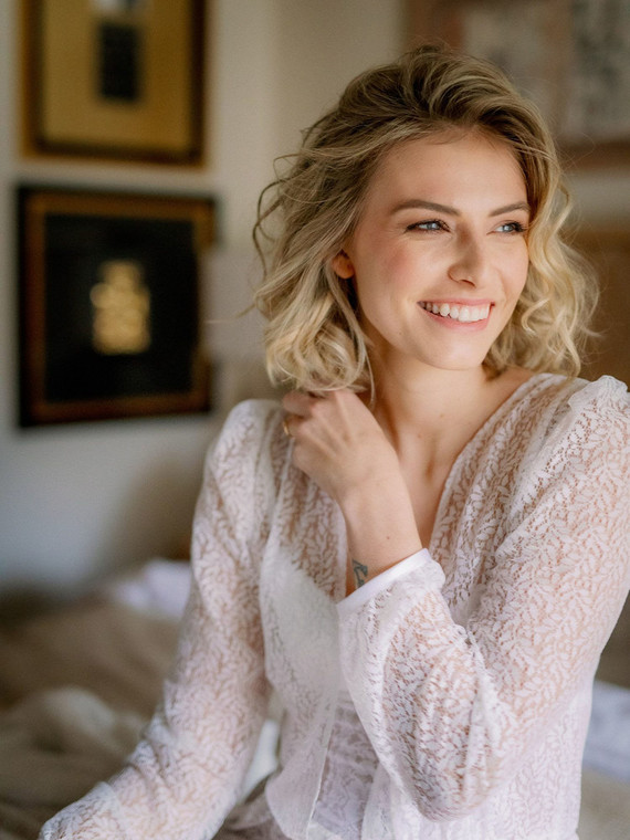 bridal getting ready robe