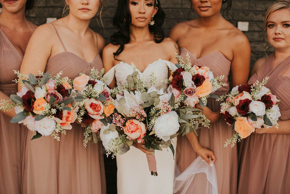 king protea bridal bouquet