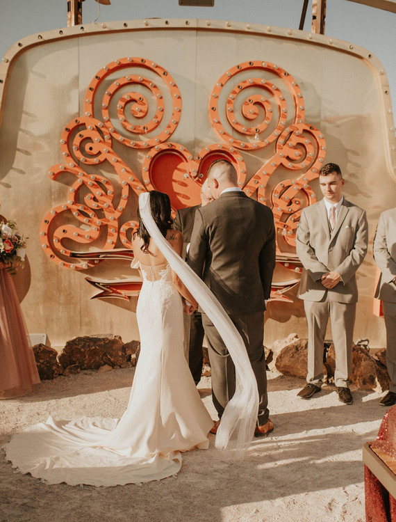 Las Vegas Neon Museum elopement Inspiration