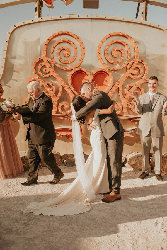 Las Vegas Neon Museum elopement Inspiration