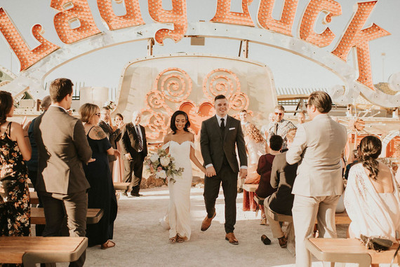 Las Vegas Neon Museum elopement Inspiration