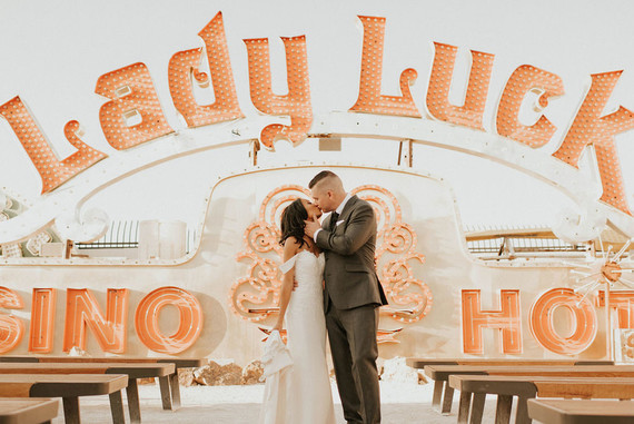 Neon Museum Vegas wedding Inspiration