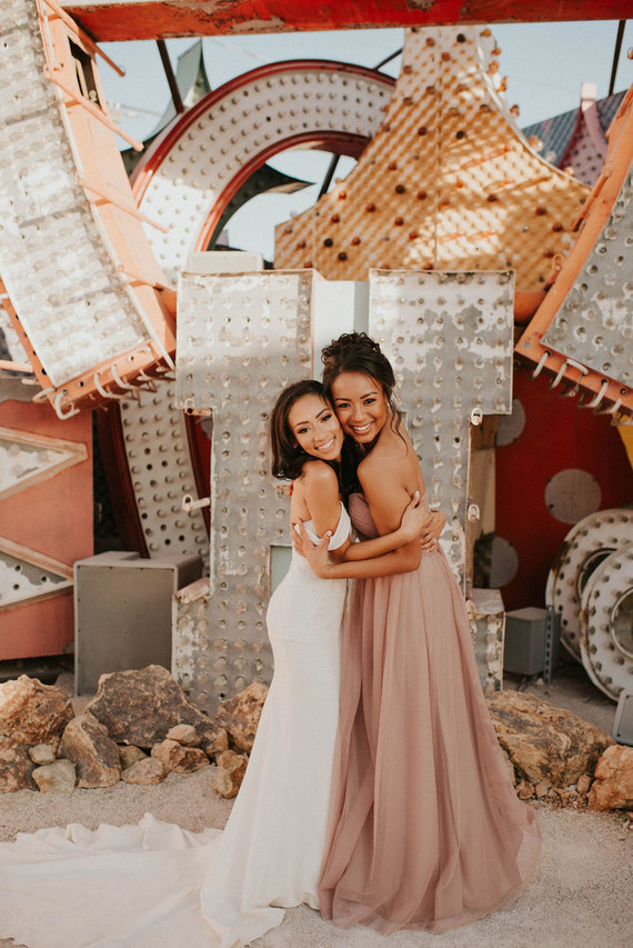 Neon Museum Vegas wedding Inspiration