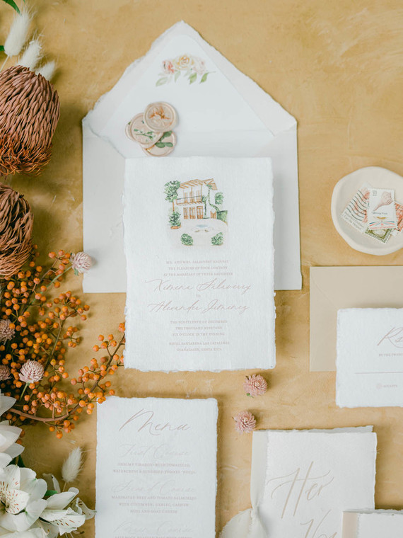 Costa Rica wedding invitations Inspiration