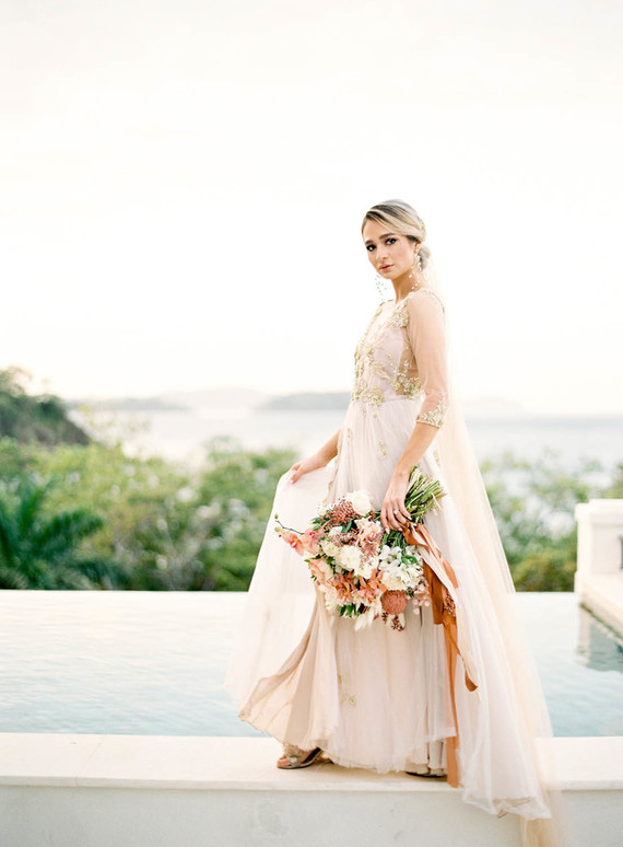 Handmade Costa Rican wedding dress