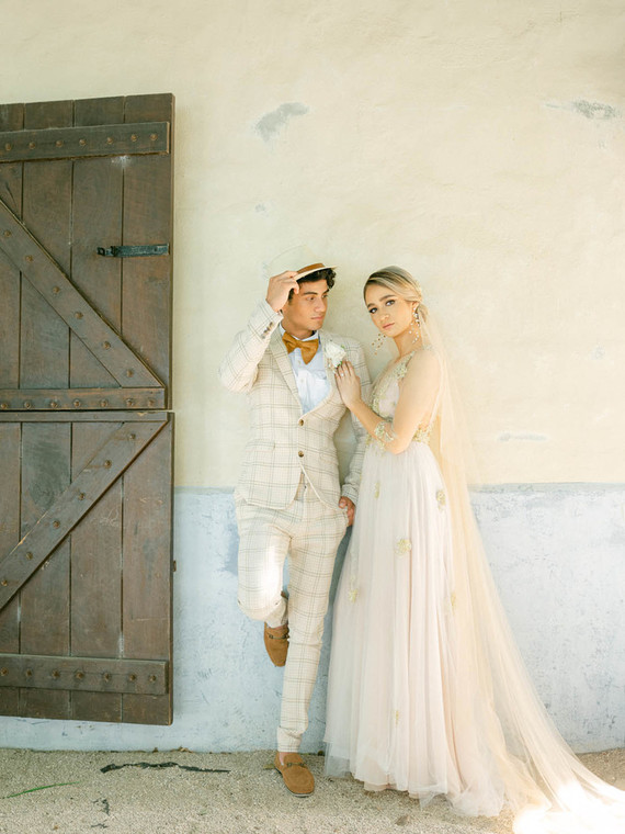 unique plaid grooms suit