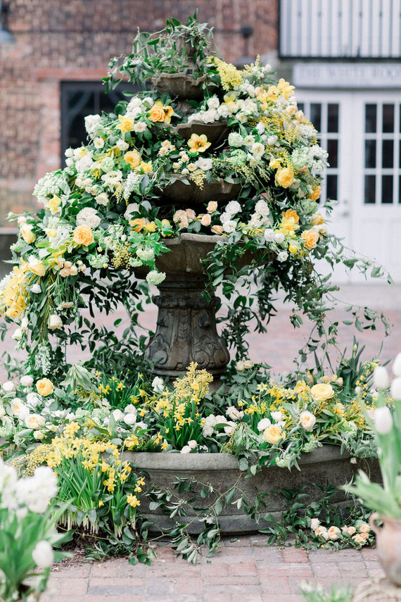spring floral installation