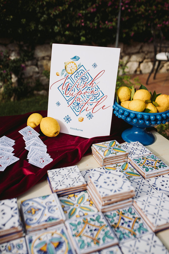 tile wedding favors