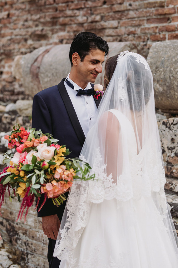 Sicily wedding at the ancient Greek theatre of Taormina