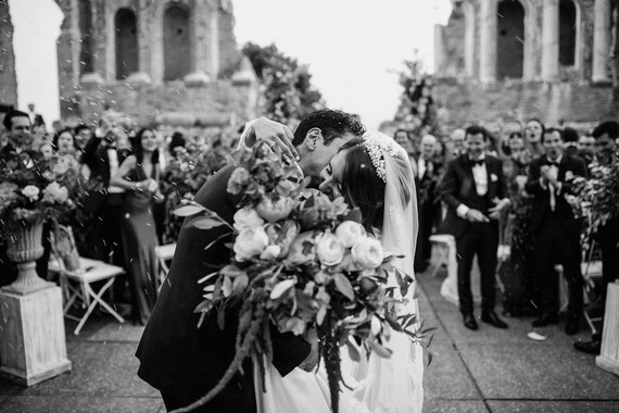 Sicily wedding at the ancient Greek theatre of Taormina