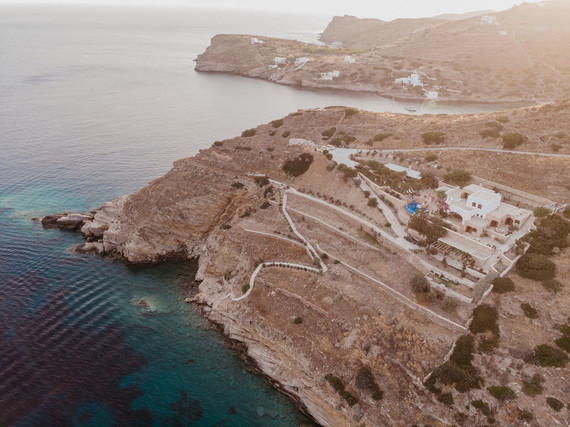 Sunset wedding at Ios Club