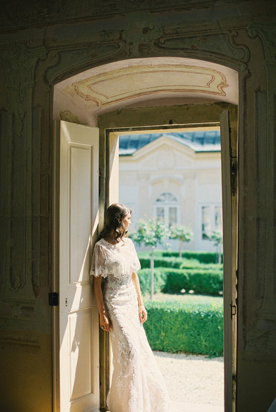 romantic beaded wedding dress